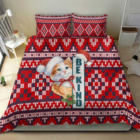 Cat Be Kind Christmas Bedding Set Xmas Holiday Patterns - Wonder Print Shop