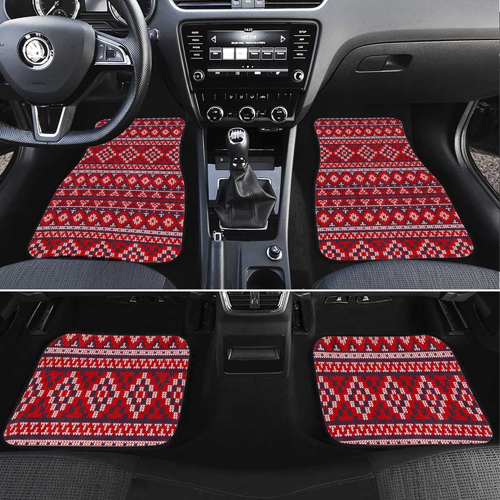 Cat Be Kind Christmas Car Mats Xmas Holiday Patterns - Wonder Print Shop