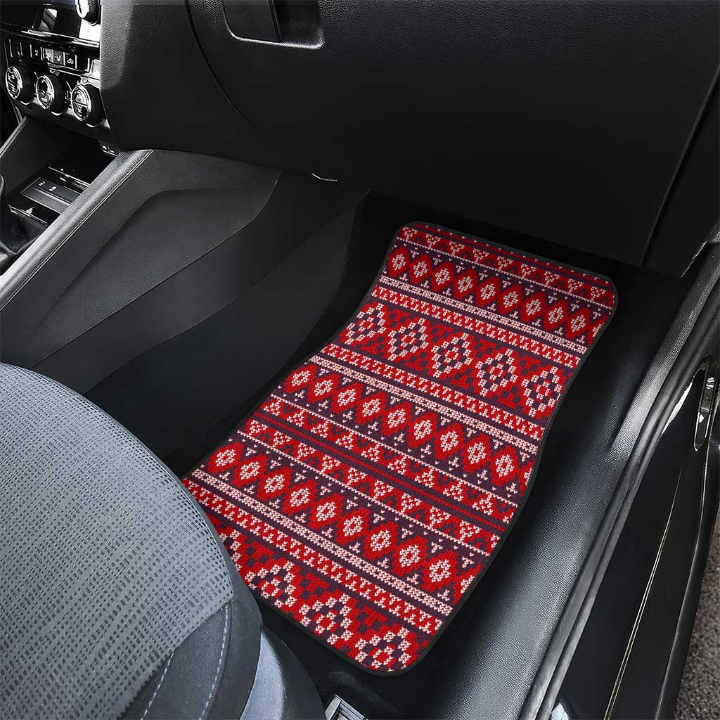 Cat Be Kind Christmas Car Mats Xmas Holiday Patterns - Wonder Print Shop