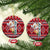 Cat Be Kind Christmas Ceramic Ornament Xmas Holiday Patterns - Wonder Print Shop