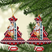Cat Be Kind Christmas Ceramic Ornament Xmas Holiday Patterns - Wonder Print Shop
