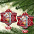 Cat Be Kind Christmas Ceramic Ornament Xmas Holiday Patterns - Wonder Print Shop