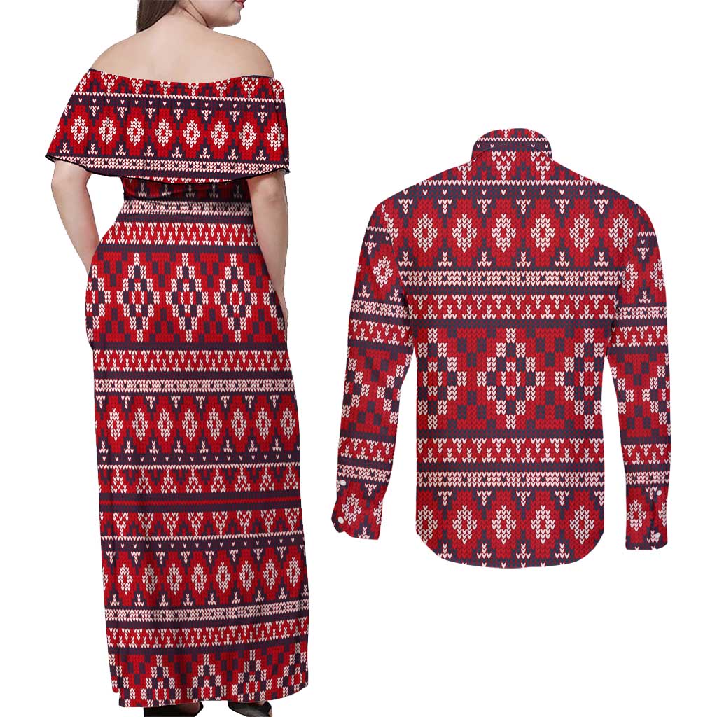 Cat Be Kind Christmas Couples Matching Off Shoulder Maxi Dress and Long Sleeve Button Shirt Xmas Holiday Patterns - Wonder Print Shop