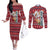 Cat Be Kind Christmas Couples Matching Off The Shoulder Long Sleeve Dress and Long Sleeve Button Shirt Xmas Holiday Patterns - Wonder Print Shop