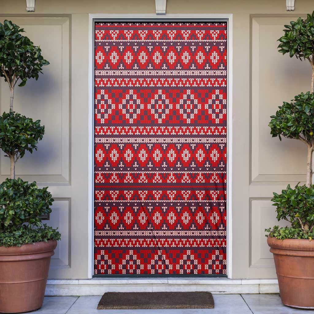 Cat Be Kind Christmas Door Cover Xmas Holiday Patterns - Wonder Print Shop