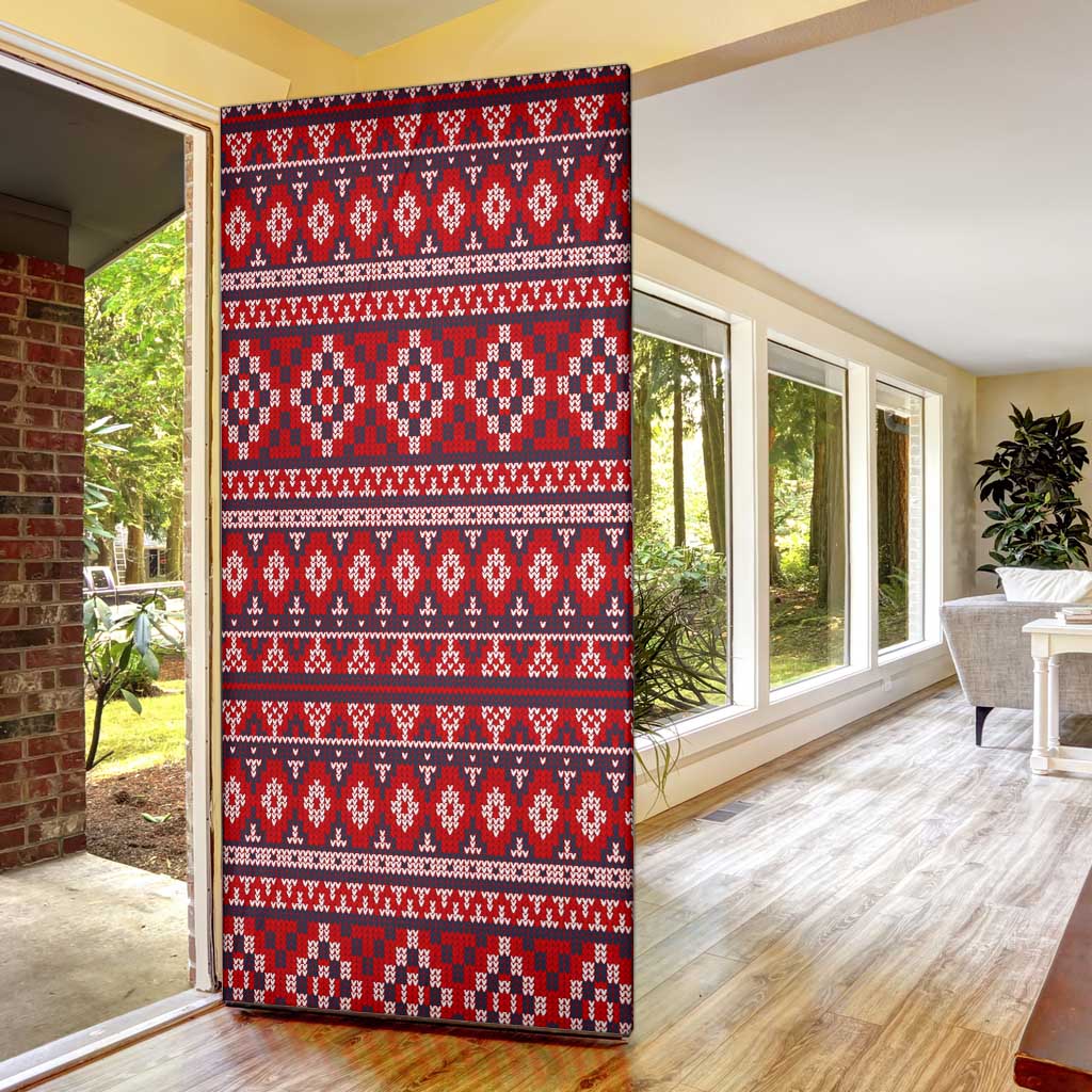 Cat Be Kind Christmas Door Cover Xmas Holiday Patterns - Wonder Print Shop