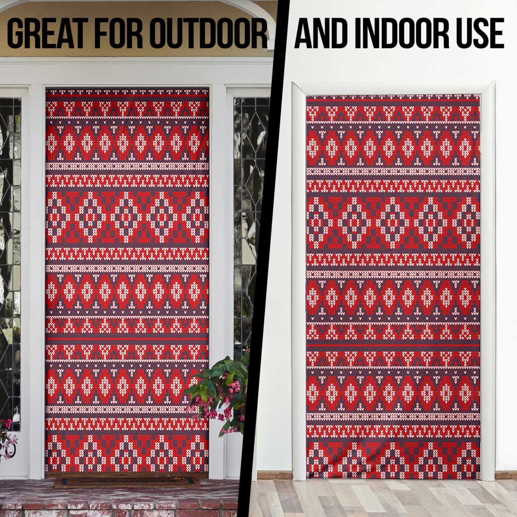 Cat Be Kind Christmas Door Cover Xmas Holiday Patterns - Wonder Print Shop