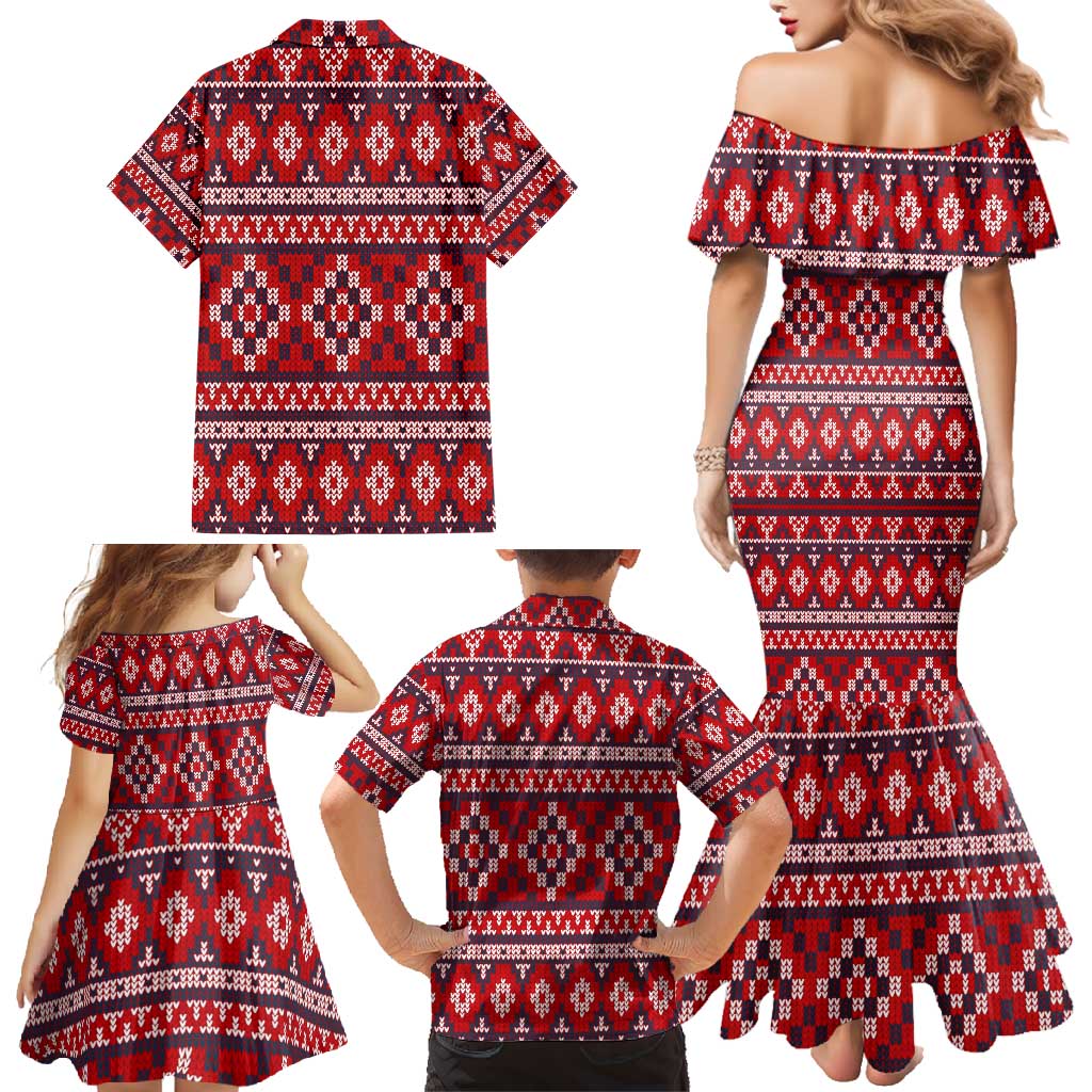 Cat Be Kind Christmas Family Matching Mermaid Dress and Hawaiian Shirt Xmas Holiday Patterns - Wonder Print Shop