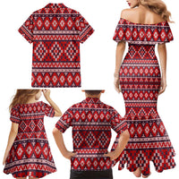 Cat Be Kind Christmas Family Matching Mermaid Dress and Hawaiian Shirt Xmas Holiday Patterns - Wonder Print Shop