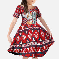 Cat Be Kind Christmas Family Matching Off The Shoulder Long Sleeve Dress and Hawaiian Shirt Xmas Holiday Patterns - Wonder Print Shop