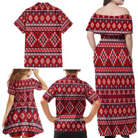 Cat Be Kind Christmas Family Matching Off Shoulder Maxi Dress and Hawaiian Shirt Xmas Holiday Patterns - Wonder Print Shop