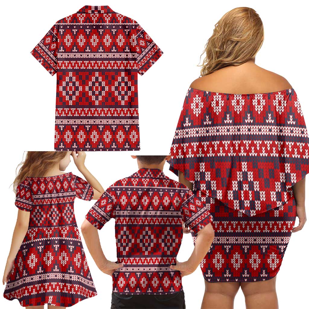 Cat Be Kind Christmas Family Matching Off Shoulder Short Dress and Hawaiian Shirt Xmas Holiday Patterns - Wonder Print Shop