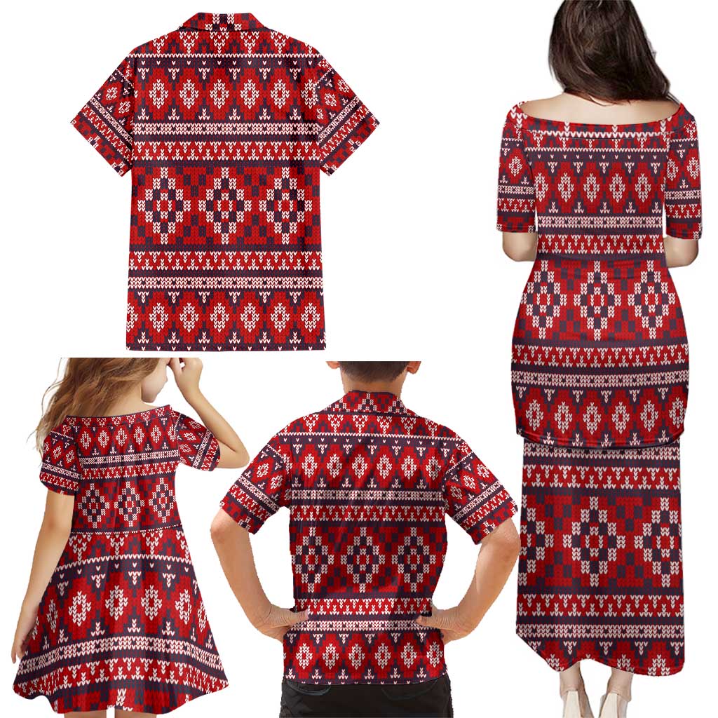 Cat Be Kind Christmas Family Matching Puletasi and Hawaiian Shirt Xmas Holiday Patterns - Wonder Print Shop