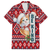 Cat Be Kind Christmas Family Matching Puletasi and Hawaiian Shirt Xmas Holiday Patterns - Wonder Print Shop