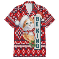 Cat Be Kind Christmas Family Matching Summer Maxi Dress and Hawaiian Shirt Xmas Holiday Patterns - Wonder Print Shop