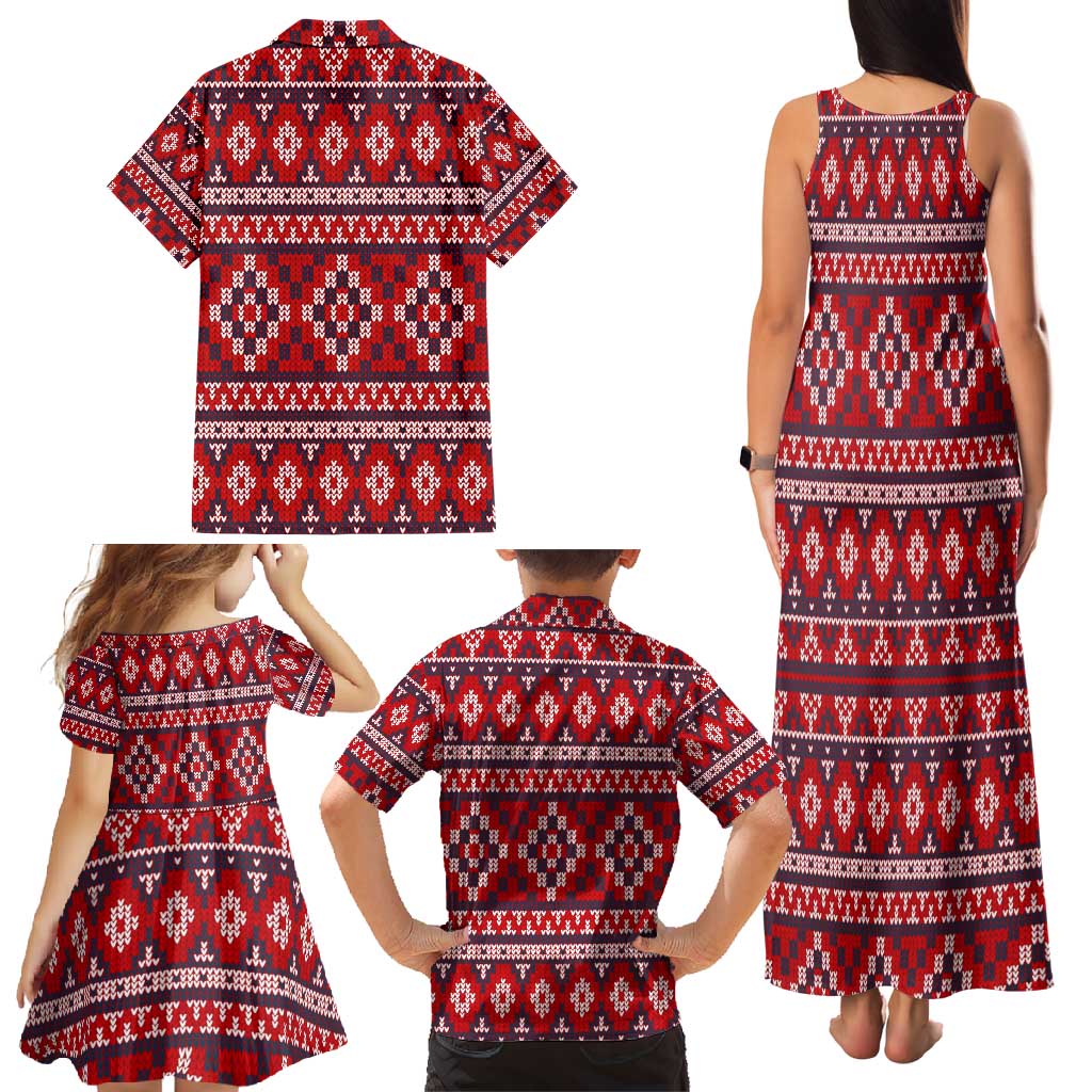 Cat Be Kind Christmas Family Matching Tank Maxi Dress and Hawaiian Shirt Xmas Holiday Patterns - Wonder Print Shop