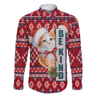 Cat Be Kind Christmas Family Matching Tank Maxi Dress and Hawaiian Shirt Xmas Holiday Patterns - Wonder Print Shop