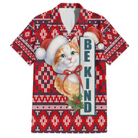 Cat Be Kind Christmas Hawaiian Shirt Xmas Holiday Patterns - Wonder Print Shop