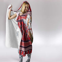 Cat Be Kind Christmas Hooded Blanket Xmas Holiday Patterns - Wonder Print Shop