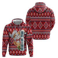 Cat Be Kind Christmas Hoodie Xmas Holiday Patterns - Wonder Print Shop