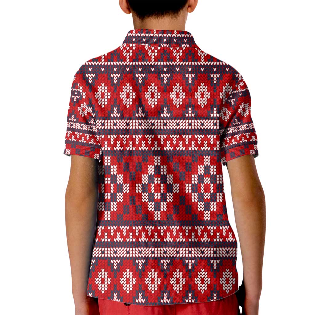 Cat Be Kind Christmas Kid Polo Shirt Xmas Holiday Patterns - Wonder Print Shop