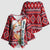 Cat Be Kind Christmas Kimono Sleeve Blouse Xmas Holiday Patterns - Wonder Print Shop