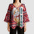 Cat Be Kind Christmas Kimono Sleeve Blouse Xmas Holiday Patterns - Wonder Print Shop