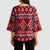 Cat Be Kind Christmas Kimono Sleeve Blouse Xmas Holiday Patterns - Wonder Print Shop