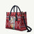 Cat Be Kind Christmas Leather Bag Xmas Holiday Patterns - Wonder Print Shop