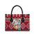 Cat Be Kind Christmas Leather Bag Xmas Holiday Patterns - Wonder Print Shop