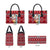Cat Be Kind Christmas Leather Bag Xmas Holiday Patterns - Wonder Print Shop