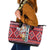 Cat Be Kind Christmas Leather Tote Bag Xmas Holiday Patterns - Wonder Print Shop