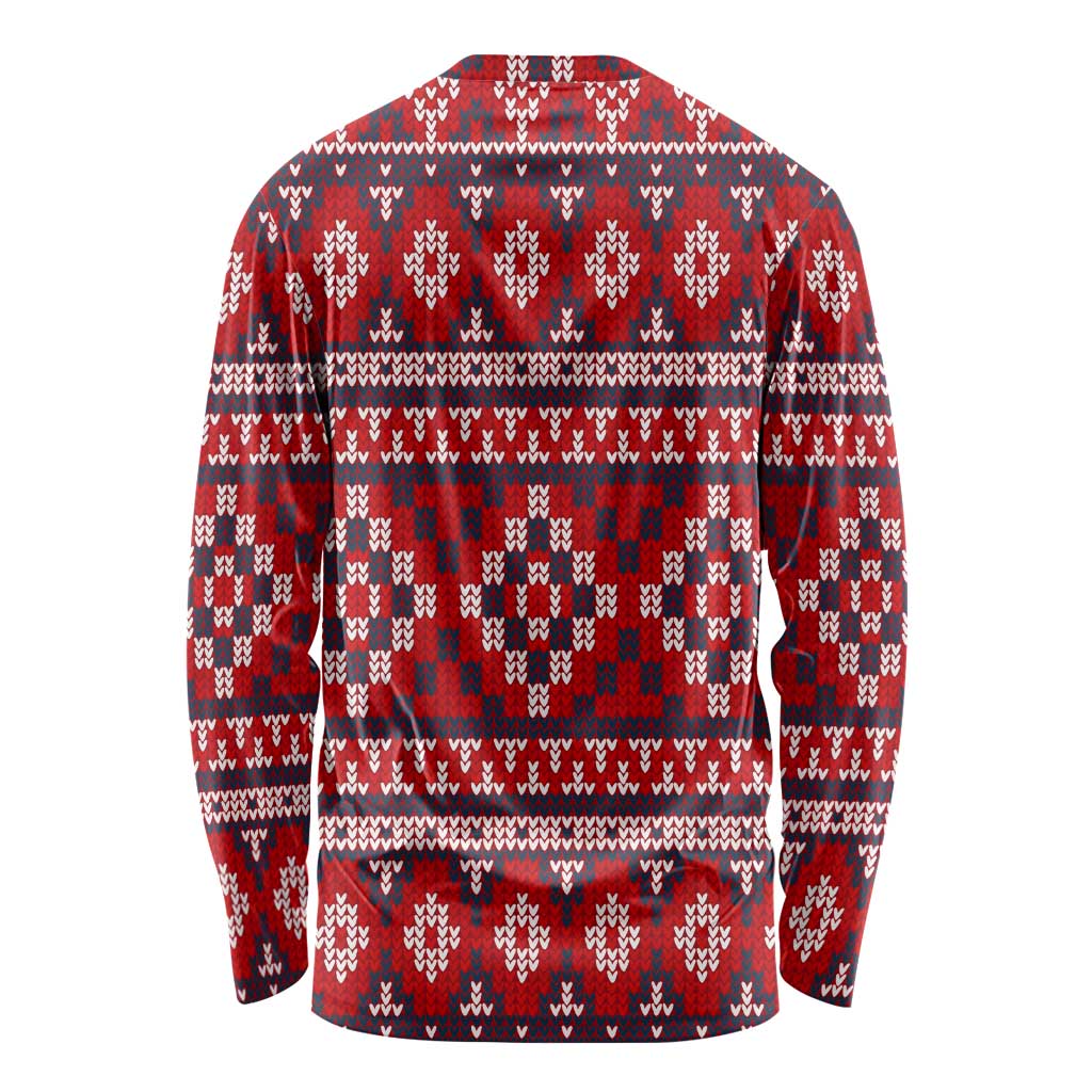 Cat Be Kind Christmas Long Sleeve Shirt Xmas Holiday Patterns - Wonder Print Shop
