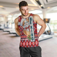 Cat Be Kind Christmas Men Tank Top Xmas Holiday Patterns - Wonder Print Shop