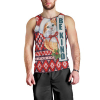 Cat Be Kind Christmas Men Tank Top Xmas Holiday Patterns - Wonder Print Shop