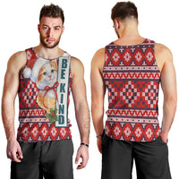 Cat Be Kind Christmas Men Tank Top Xmas Holiday Patterns - Wonder Print Shop