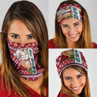 Cat Be Kind Christmas Neck Gaiter Xmas Holiday Patterns - Wonder Print Shop