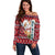 Cat Be Kind Christmas Off Shoulder Sweater Xmas Holiday Patterns - Wonder Print Shop