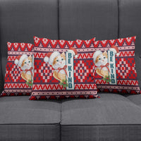 Cat Be Kind Christmas Pillow Cover Xmas Holiday Patterns - Wonder Print Shop