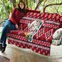 Cat Be Kind Christmas Quilt Xmas Holiday Patterns - Wonder Print Shop