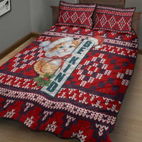 Cat Be Kind Christmas Quilt Bed Set Xmas Holiday Patterns - Wonder Print Shop