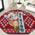 Cat Be Kind Christmas Round Carpet Xmas Holiday Patterns - Wonder Print Shop