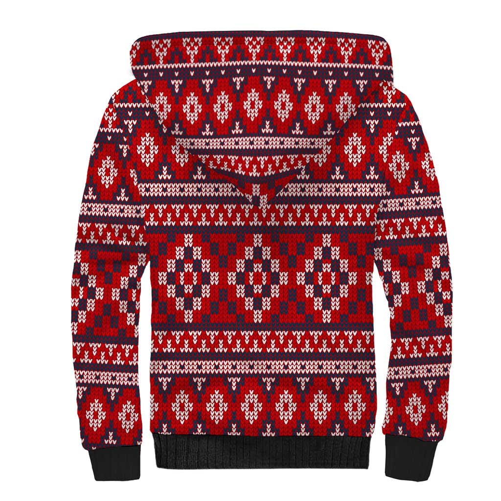 Cat Be Kind Christmas Sherpa Hoodie Xmas Holiday Patterns - Wonder Print Shop