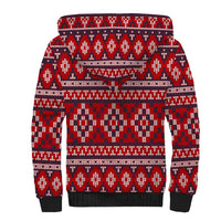 Cat Be Kind Christmas Sherpa Hoodie Xmas Holiday Patterns - Wonder Print Shop