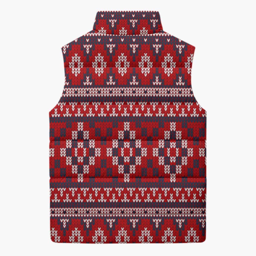 Cat Be Kind Christmas Sleeveless Puffer Jacket Xmas Holiday Patterns - Wonder Print Shop