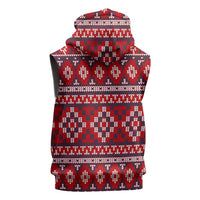 Cat Be Kind Christmas Sleeveless Zip Hoodie Xmas Holiday Patterns - Wonder Print Shop