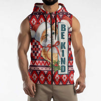 Cat Be Kind Christmas Sleeveless Zip Hoodie Xmas Holiday Patterns - Wonder Print Shop