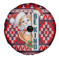 Cat Be Kind Christmas Spare Tire Cover Xmas Holiday Patterns - Wonder Print Shop