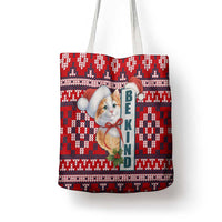 Cat Be Kind Christmas Tote Bag Xmas Holiday Patterns - Wonder Print Shop