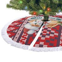 Cat Be Kind Christmas Tree Skirt Xmas Holiday Patterns - Wonder Print Shop